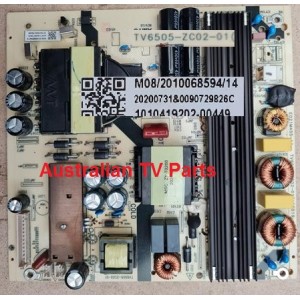 POLAROID PL65UHDG POWER BOARD TV6505-ZC02-01 M08/2010068594/14